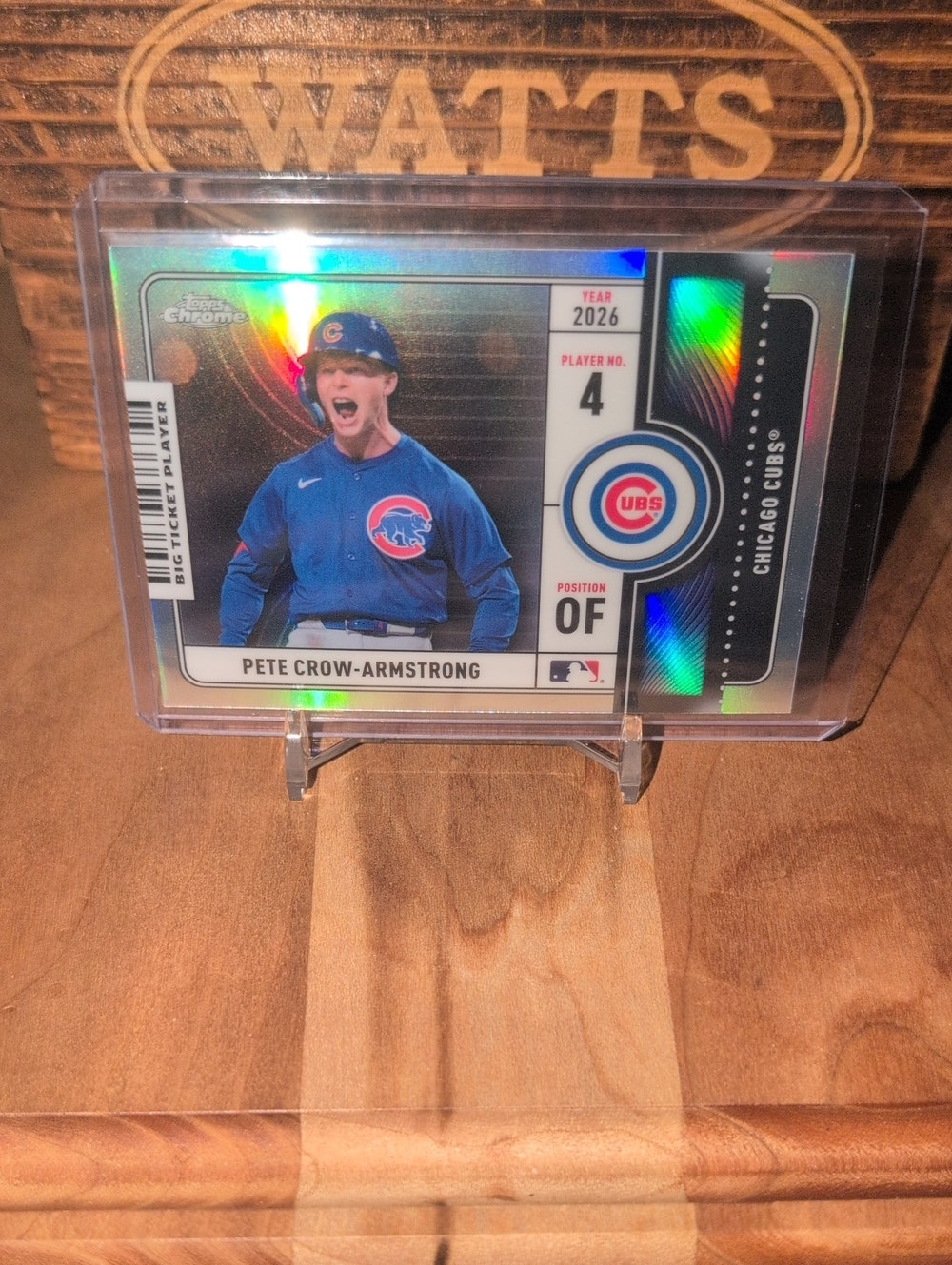 2026 Topps Chrome Pete Crow-Armstrong Big Ticket Player Cubs